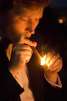 Sean Lighting Up