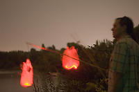 Simple Lanterns Look At Lake