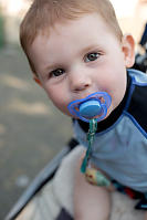 James With His Soother