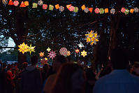 Lanterns Over Crowd