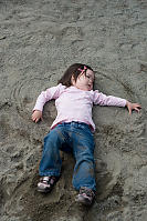 Nara Making Sand Angel