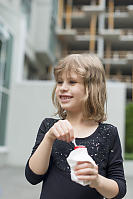 Noelle With Bubbles