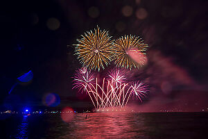 Orange To Green With Magenta