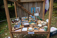 Farm Stand Four Tourists
