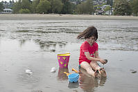 Nara With Handfull Of Soft Sand