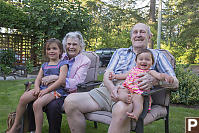 Lexi And Arabella With Great Grandparents