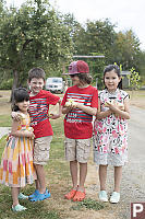 Grandkids With Apples