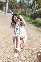 Claira Smiling On Zipline