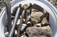 Small Pieces Of Agate With Chisels