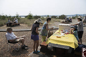 Lunch At Picnic Tables