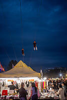 Zipline Over Market