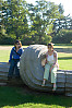 Mom And Helen On Sculpture