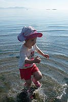 Nara Jumping In Shallow Water