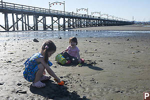 Nara And Claira Under The Pier