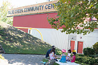 Playing Uno By The False Creek Community Centre