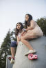 Kids On Top Of Climbing Wall