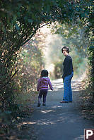 Nara And Grandma In Tunnel