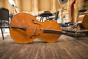 Cello Left On The Stage