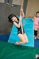 Claira Swinging On Rope