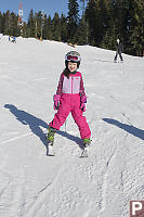 Claira On Skiis