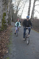 Dad Biking With Nara