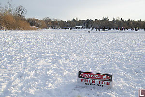 Danger Thin Ice