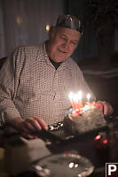 My Dad With Birthday Cake