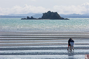 Andrea And Bob Walking Out For ASwim