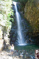 Helen With Waterfall