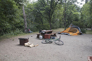 Post Fire Campsite