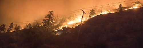 Slopes Burning As We Drive By