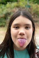 Purple Tounge From Blackberries