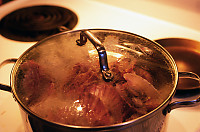 Scallops Steaming In Pot