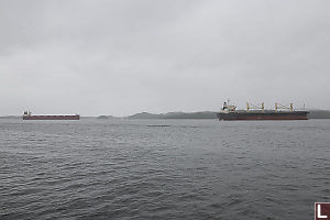 Freighters Outside Prince Rupert