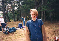 Eric Setting up Camp