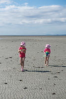 Walking On Sandy Beach