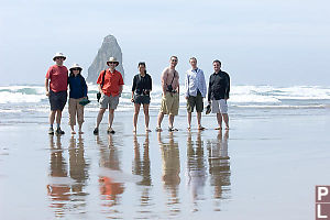 Group Shot On Beach