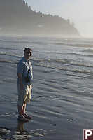 Stephen With Fog Bank Behind