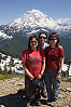 Girls In Front Of Rainier