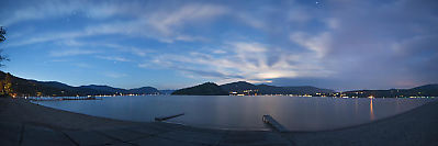 Boat Launch At Moon Rise