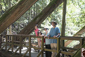 Family On Bridge