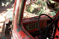 Interior of Old Ford Truck