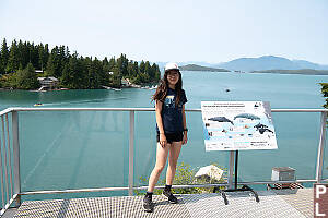 Nara With Marine Mammals Sign