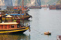 Boats Anchored In Morning