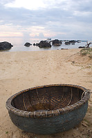 Basket Boat On Shore